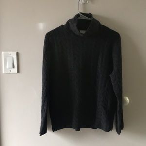 Black turtleneck sweater 100% cashmere